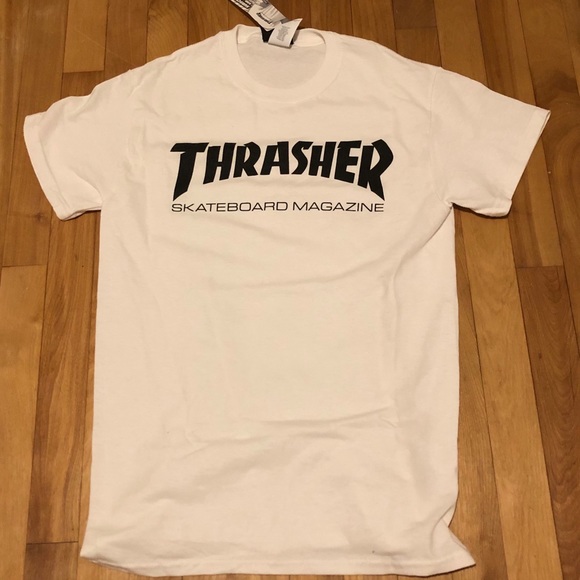 COPY - Thrasher magazine white logo shirt - Picture 1 of 2